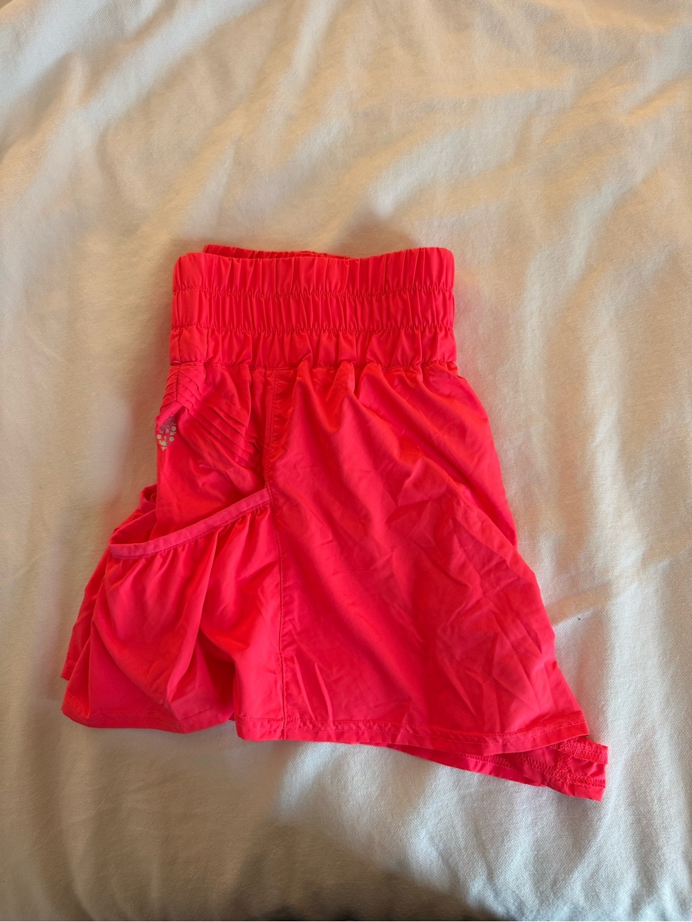 Free People Get your flirt on shorts neon pink